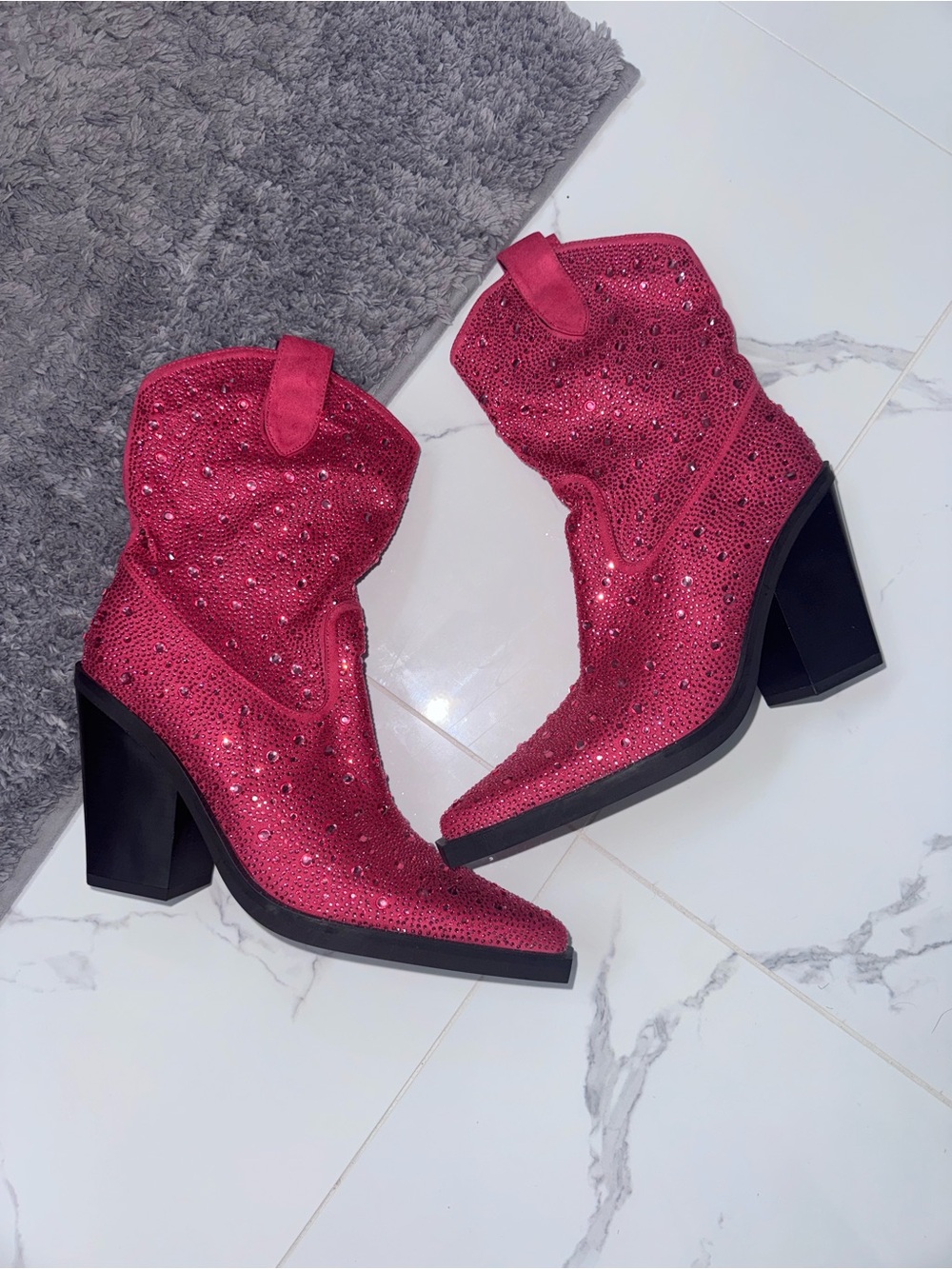 Pink Rhinestone Boots! - Picture 3 of 6